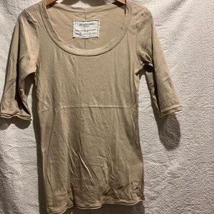 Alabama Chanin, 3/4 Sleeve, Scoop neck, L